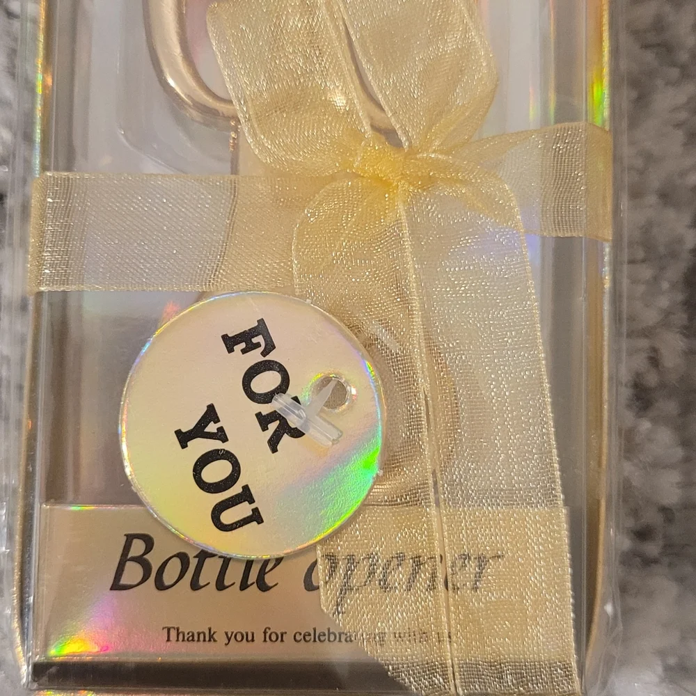 20 pcs gold metal, Bottle openers, favors (celebrate 60 years)